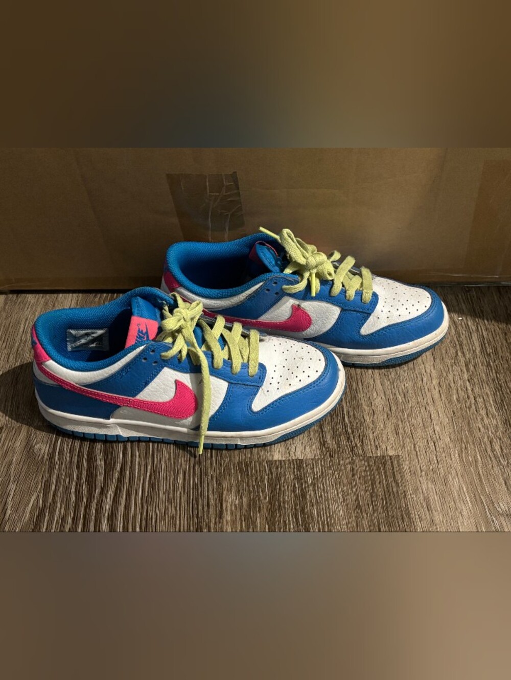 Boys Size 7Y Nike Dunks low Multi Color